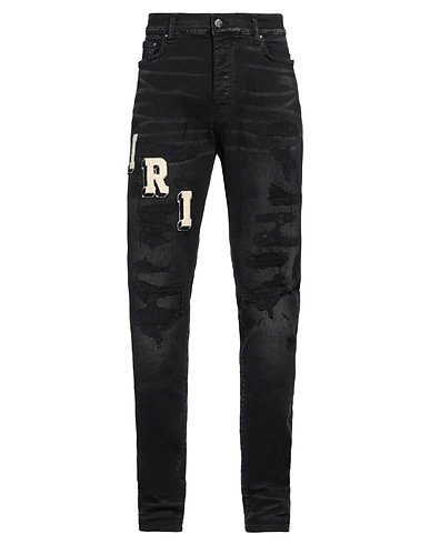 AMIRI Denim trousers Black 92% Cotton, 6% Elastomultiester, 2% Elastane