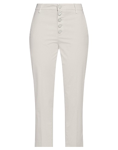 DONDUP Pantalone Grigio chiaro 96% Cotone, 4% Elastan