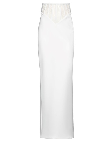 MÔNOT Maxi Skirts White 100% Polyester