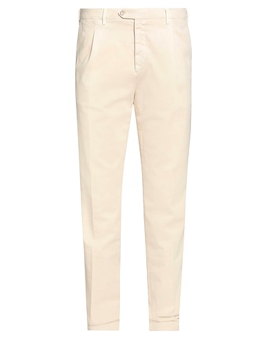 FEDELI Casual trouser Beige 95% Cotton, 3% Cashmere, 2% Elastane