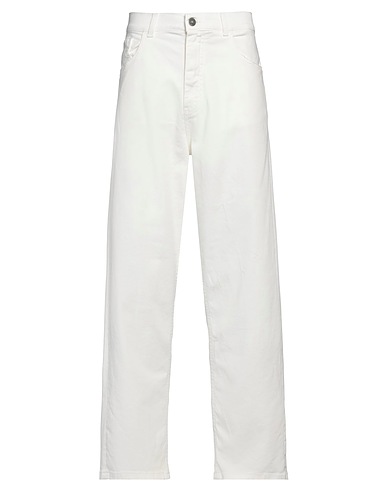 IMPERIAL Casual trouser White 98% Cotton, 2% Elastane
