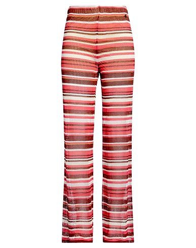 DIXIE Casual pants Coral 85% Viscose, 10% Metallic fiber, 5% Polyamide