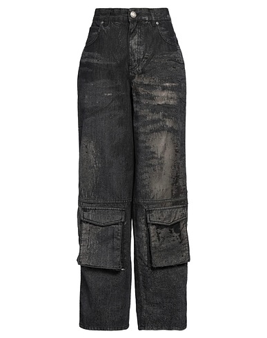 PINKO Denim trousers Black 79% Cotton, 21% Polyamide