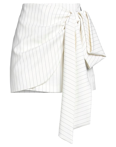 MSGM Mini skirt Ivory 99% Virgin Wool, 1% Polyester