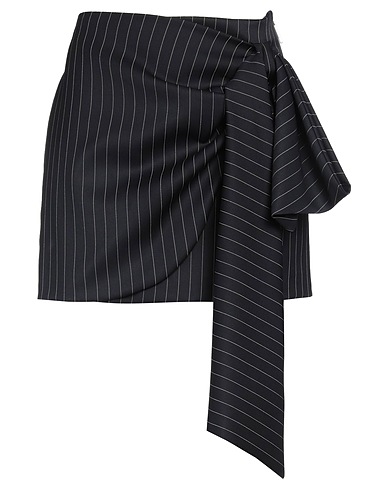 MSGM Mini skirt Midnight blue 99% Virgin Wool, 1% Polyester