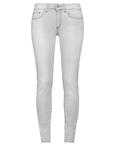 DONDUP Denim trousers Light grey 92% Cotton, 6% Elastomultiester, 2% Elastane