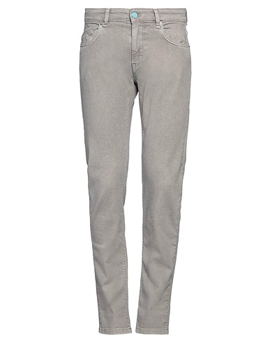 MASON'S Denim pants Grey 93% Cotton, 5% Elastomultiester, 2% Elastane