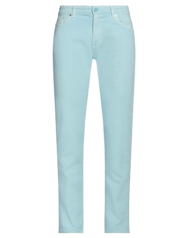 MASON'S Denim trousers Sky blue 93% Cotton, 5% Elastomultiester, 2% Elastane