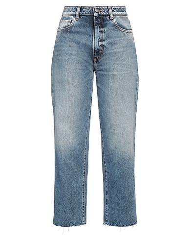 ICON DENIM Denim trousers Blue 100% Cotton