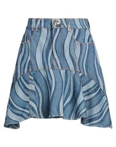 AREA Denim skirt Blue 100% Cotton
