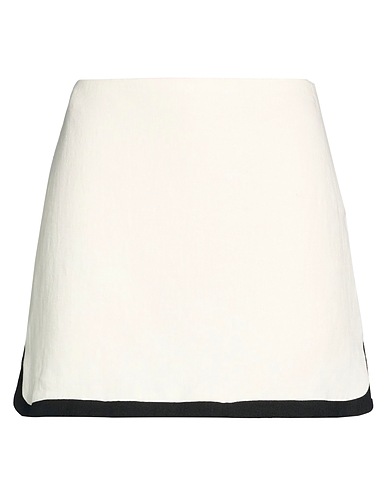FORTE DEI MARMI COUTURE Mini skirt BIANCO 100% Linen