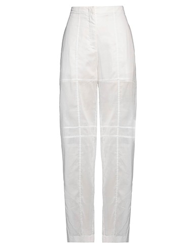 JIL SANDER Casual pants White 100% Cotton