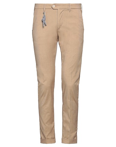0/ZERO CONSTRUCTION Casual trouser Beige 65% Cotton, 32% Polyester, 3% Elastane
