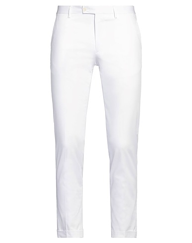 MASSIMO REBECCHI パンツ ホワイト コットン 63% / ポリエステル 32% / ポリウレタン 5%