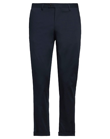 MASSIMO REBECCHI パンツ ネイビー コットン 63% / ポリエステル 32% / ポリウレタン 5%