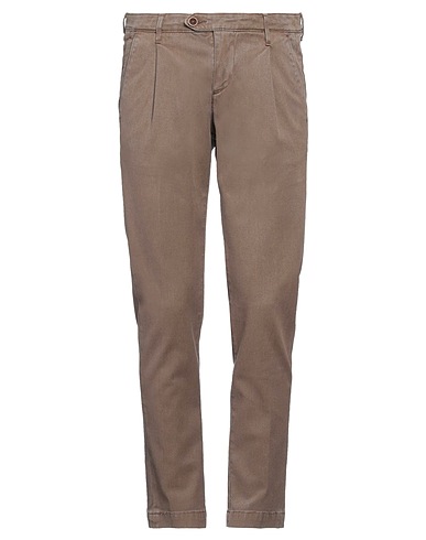 0/ZERO CONSTRUCTION Casual trouser KHAKI 56% Cotton, 42% Polyacrylic, 2% Elastane