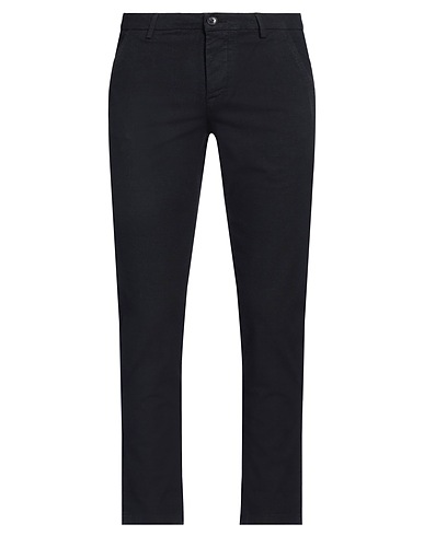 NO LAB Casual trouser Navy blue 97% Cotton, 3% Elastane