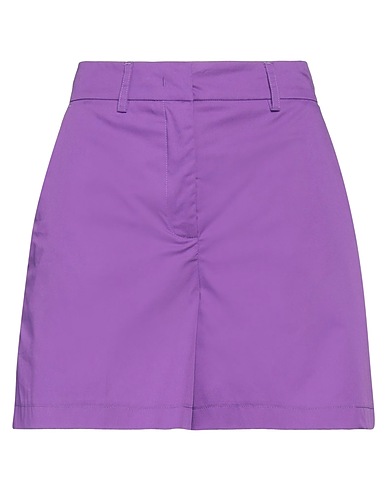 RUE DU BAC Shorts & Bermuda Viola 66% Cotone, 31% Poliammide, 3% Elastan