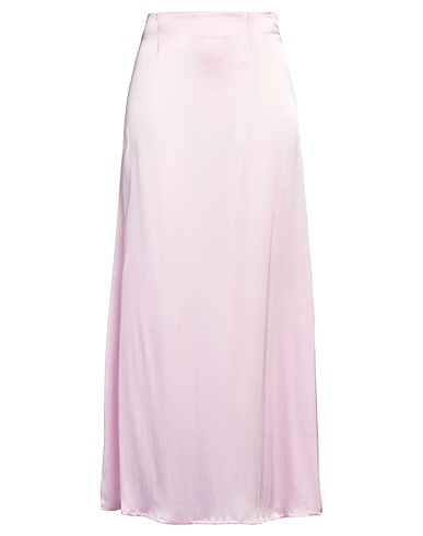 1-ONE Maxi Skirts Pink 75% Acetate, 25% Silk
