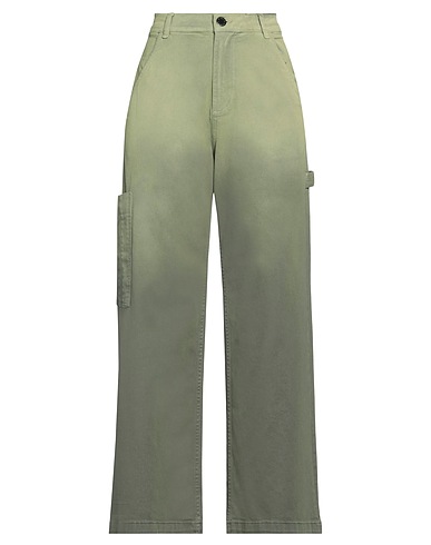 PINKO Casual pants Military green 98% Cotton, 2% Elastane