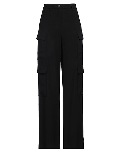 RUE DU BAC Pantalone Nero 90% Viscosa, 10% Poliestere