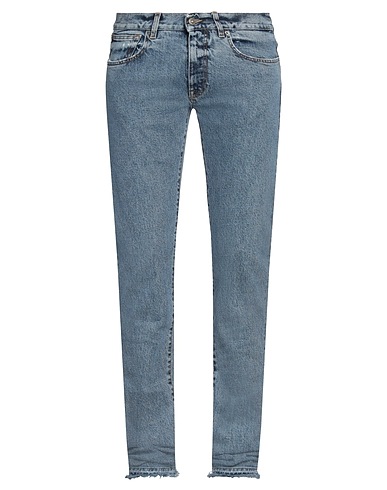 424 FOURTWOFOUR Denim trousers Blue 98% Cotton, 2% Elastane