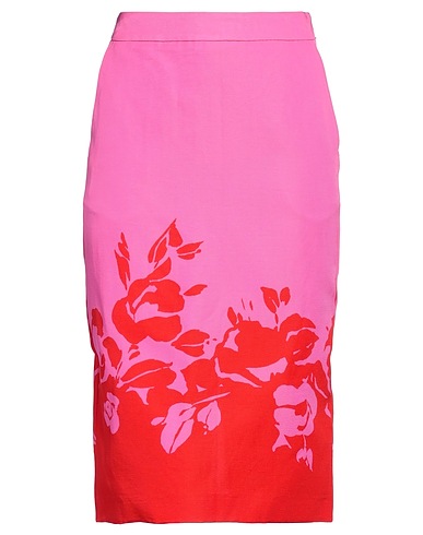 ESSENTIEL ANTWERP Gonna midi Fucsia 67% Cotone, 33% Viscosa