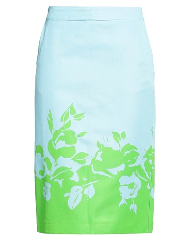 ESSENTIEL ANTWERP Midi skirt Sky blue 67% Cotton, 33% Viscose
