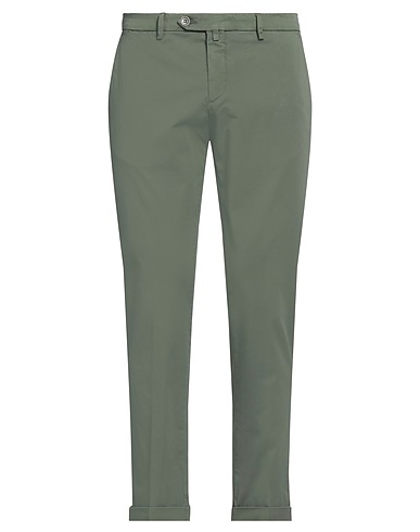 B SETTECENTO Pantalone Verde militare 98% Cotone, 2% Elastan