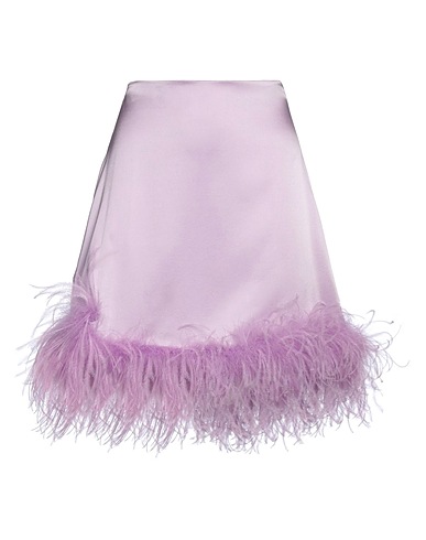 VERGUENZA Mini skirt 94% Silk, 6% Elastane, Feathers