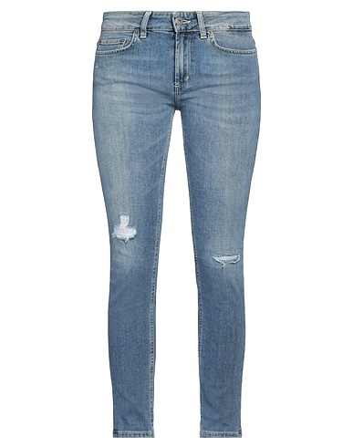 DONDUP Denim pants Blue 92% Cotton, 6% Elastomultiester, 2% Elastane