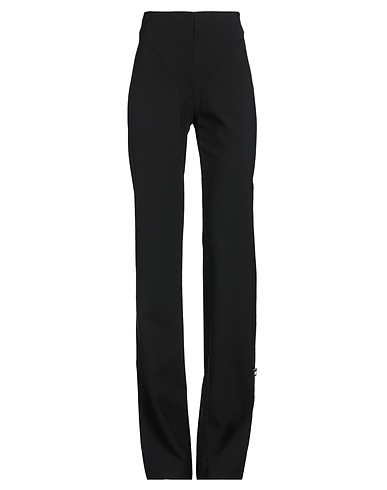032C Casual pants Black 95% Wool, 5% Elastane