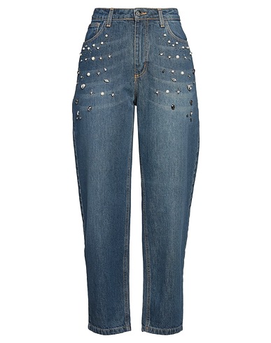 KAOS JEANS Denim trousers Blue 100% Cotton