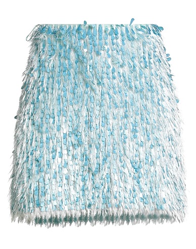 ELISABETTA FRANCHI Mini skirt Sky blue 100% Polyamide