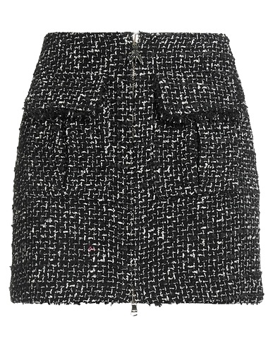 PATRIZIA PEPE Minigonna Nero 62% Cotone, 23% Poliestere, 12% Acrilico, 3% Altre Fibre