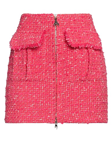 PATRIZIA PEPE Mini skirt Coral 62% Cotton, 23% Polyester, 12% Acrylic, 3% Other Fibres