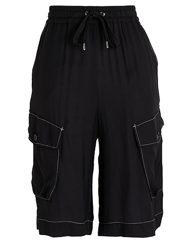 PINKO Shorts & Bermuda Black 100% Viscose, Polyester