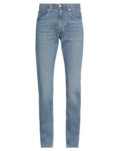 TOMMY HILFIGER Denim trousers Blue 64% Cotton, 30% Recycled cotton, 4% Elasterell-p, 2% Elastane