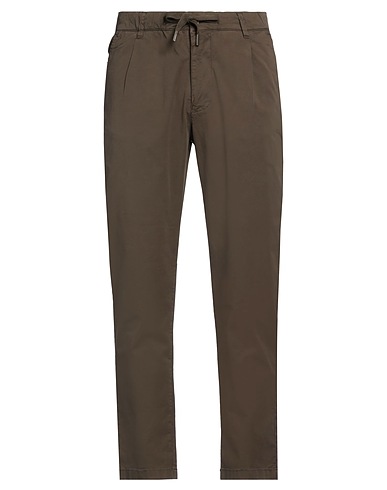 ALLEY DOCKS 963 Casual trouser Military green 98% Cotton, 2% Elastane
