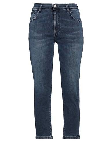RE_HASH Denim trousers Blue 98% Cotton, 2% Elastane