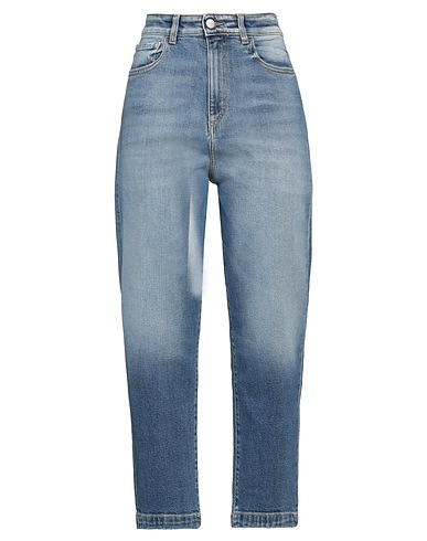 ICON DENIM Denim trousers Blue 99% Cotton, 1% Elastane