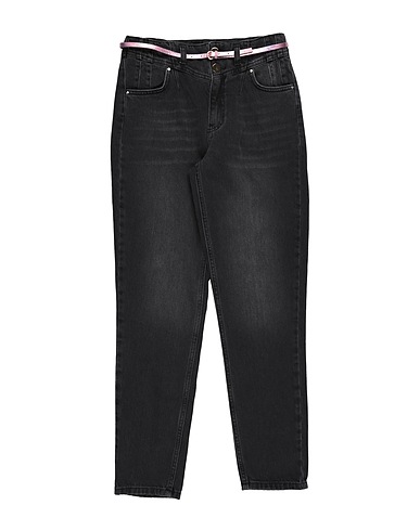 LIU •JO Denim trousers Black 100% Cotton