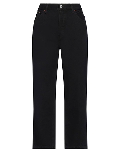 RE/DONE Denim trousers Black 64% Cotton, 36% Lyocell