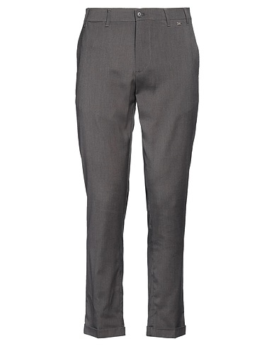 EREDI DEL DUCA Casual trouser Lead 57% Polyester, 24% Rayon, 17% Wool, 2% Elastane