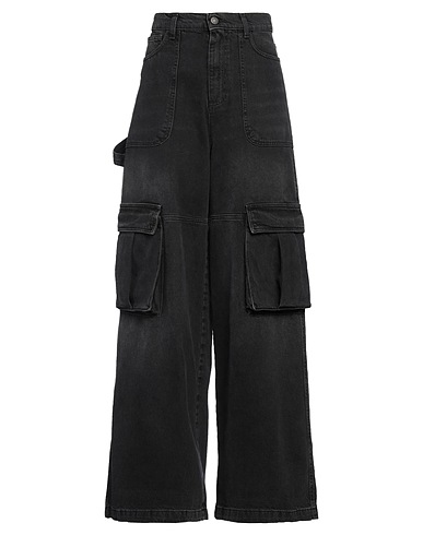 ANIYE BY Denim trousers Black 100% Cotton