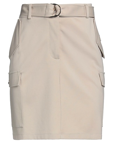 LIU •JO Mini skirt Beige 60% Viscose, 35% Polyamide, 5% Elastane