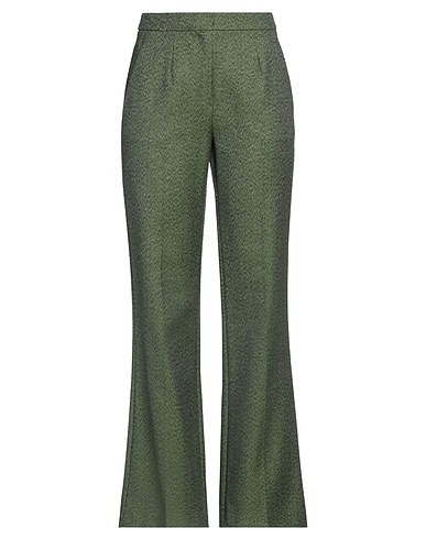 BEATRICE .B Casual pants Military green 50% Virgin Wool, 50% Acrylic