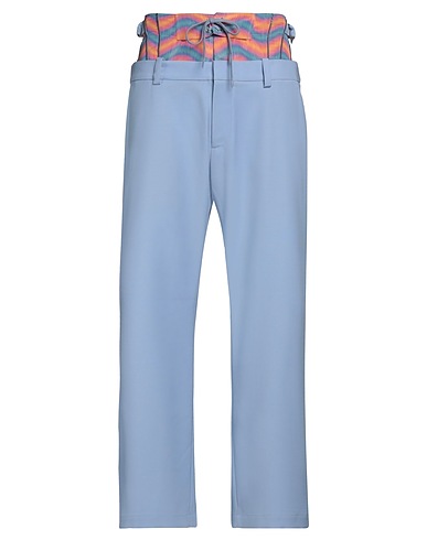 BLUEMARBLE Casual pants Light blue 100% Virgin Wool, Polyester