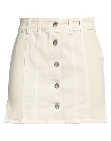 JIJIL Denim skirt Ivory 98% Cotton, 2% Elastane
