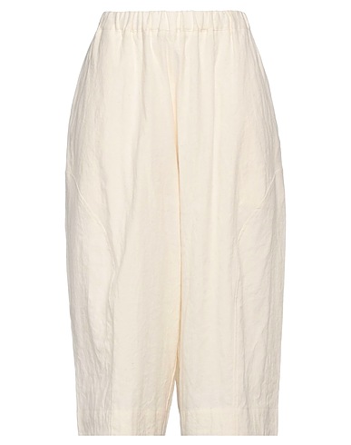 PDR PHISIQUE DU ROLE Casual pants White 52% Linen, 48% Cotton